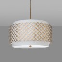 Regina Andrew - Gold Quatrefoil Drum Cage Chandelier